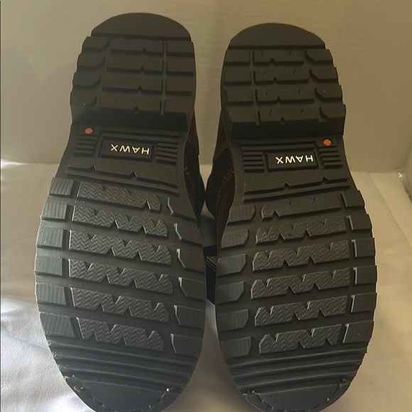 Brown Leather Lace-Up Boots with Moc Toe - Picture 7 of 9